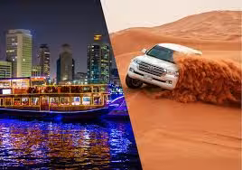 Marina and Dubai Desert
